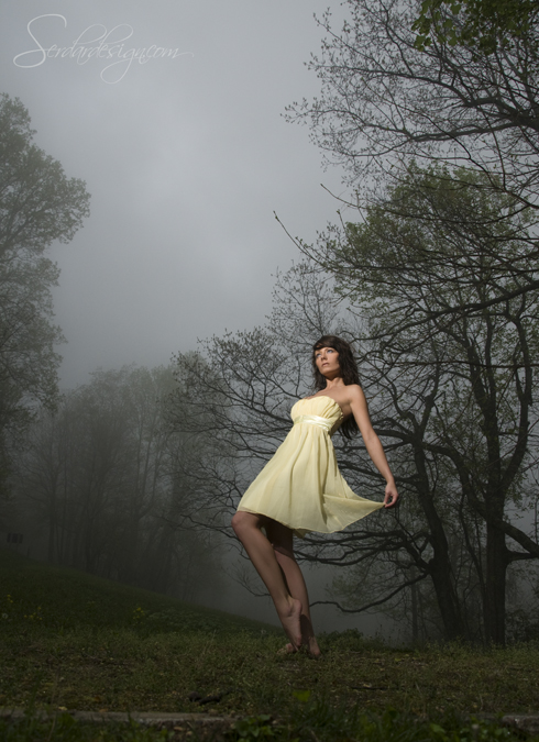 Female model photo shoot of Victoria DeAnne by Serdardesign in blueridge parkway