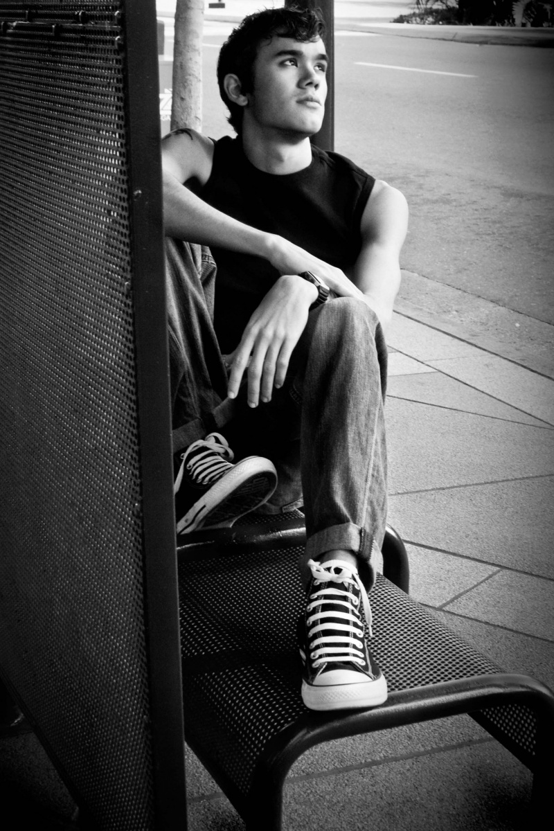 Male model photo shoot of Kevin Medina Esquivel in Downtown San Diego, CA