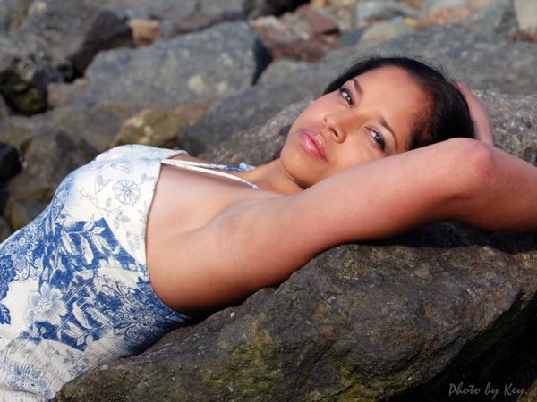 Female model photo shoot of Serena Cuevas in Mission Beach