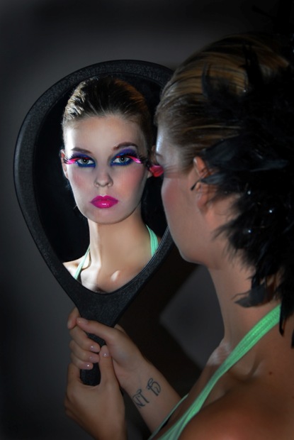 Female model photo shoot of Auxy Espinoza and Yasmin J by Erik Oginski, makeup by Shahada Karim
