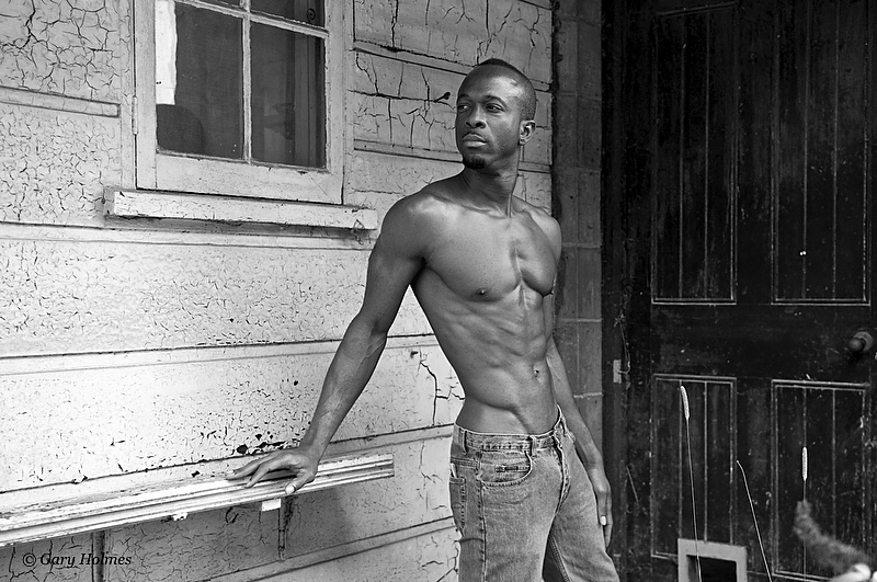 Male model photo shoot of OluA by Gary Holmes Photography