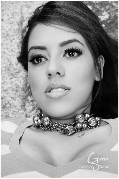 Female model photo shoot of E _ NACHE by Richard Scalzo, makeup by Irene Kim