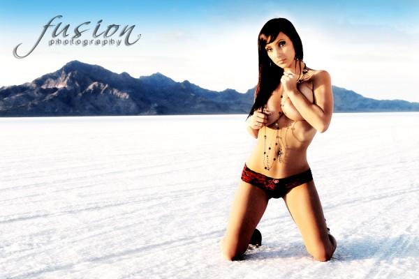 Female model photo shoot of Kelsi Lynn in Salt Flats