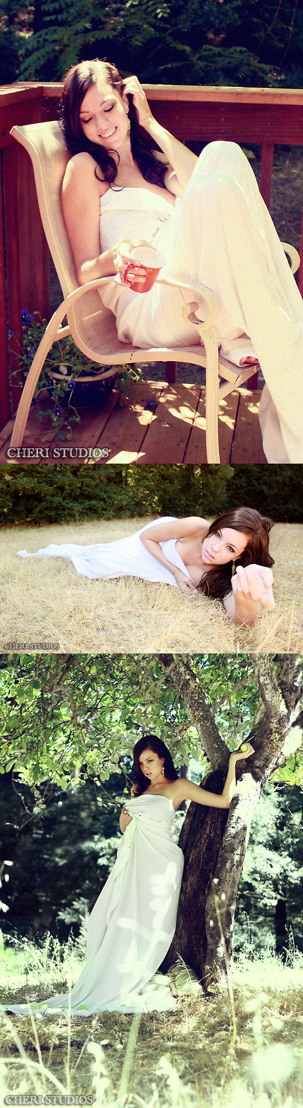 Female model photo shoot of Cheri Studios and April Potts, makeup by Cheri Makeup