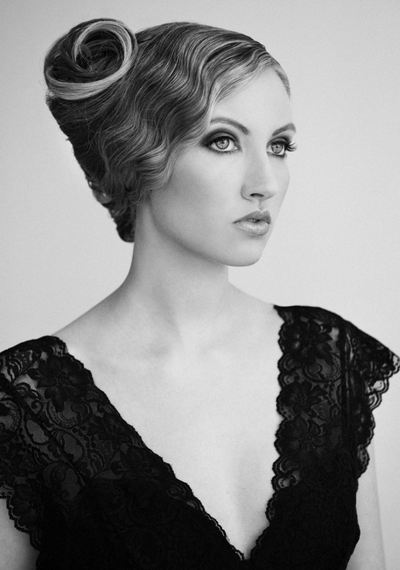 Female model photo shoot of Kayla Glazier by Dan Lippitt in Pontiac, MI, hair styled by Voula Isakov, makeup by MONIQUE ZAFARANA