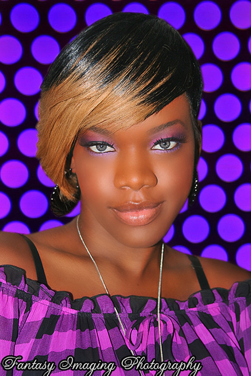 Female model photo shoot of MsCha by FANTASY IMAGING  in Studio, makeup by Pretty Pinks Makeup