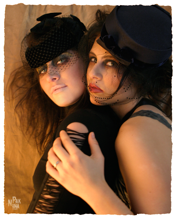 Female model photo shoot of Nina pak, Whitney Siara and KWELCH, makeup by Aaron Wozlowski