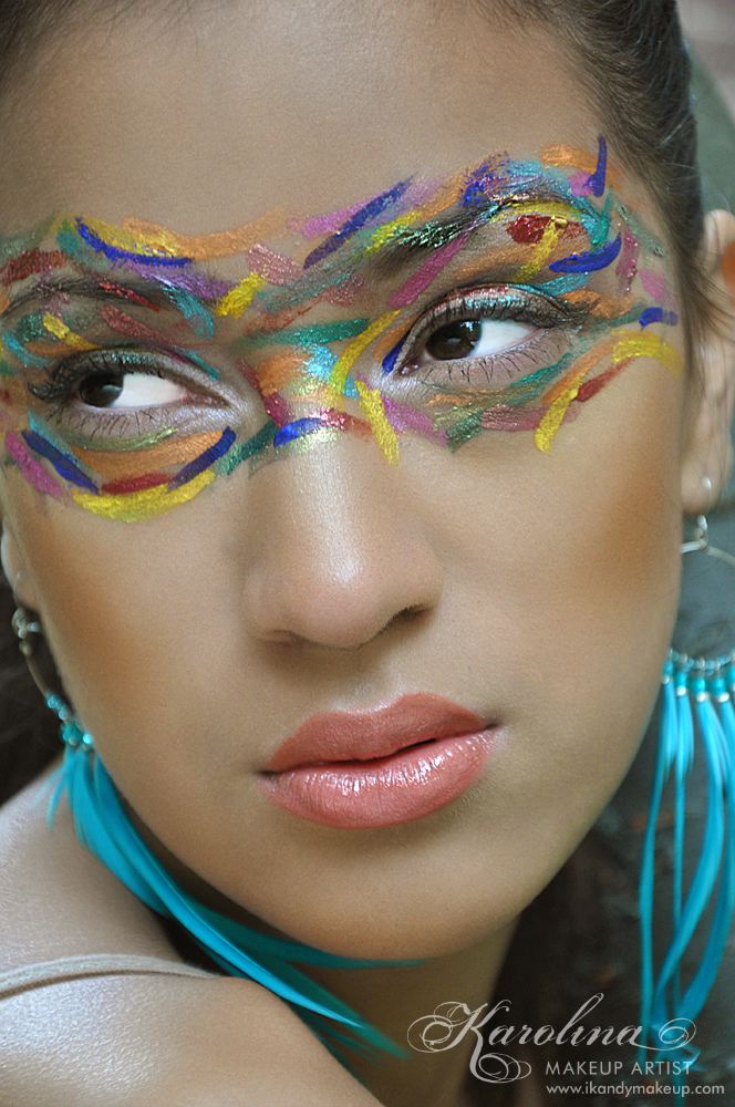 Female model photo shoot of fashion360mag, makeup by Karolina Almanzar