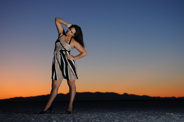 Female model photo shoot of Icefox by Ethan Killian in The Salt Flats