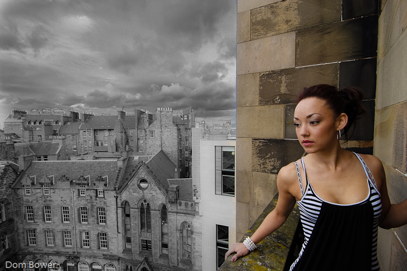 Male and Female model photo shoot of Dom Bower photography and Yasmin-Amber in Edinburgh
