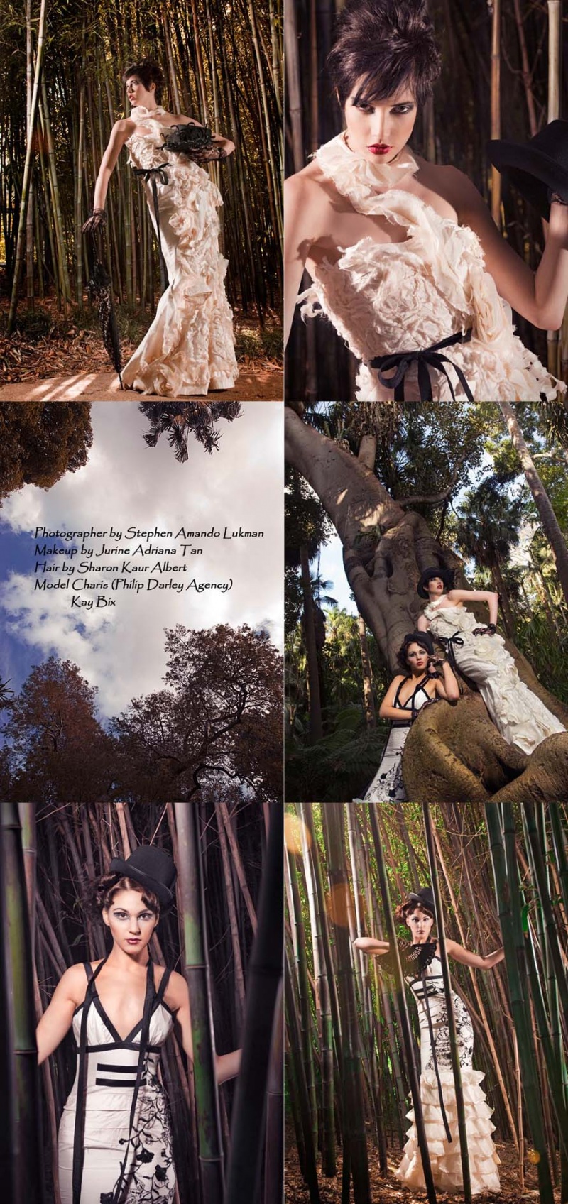 Male and Female model photo shoot of Stephen Amando Lukman and Kay Bix in Royal Botanical Garden