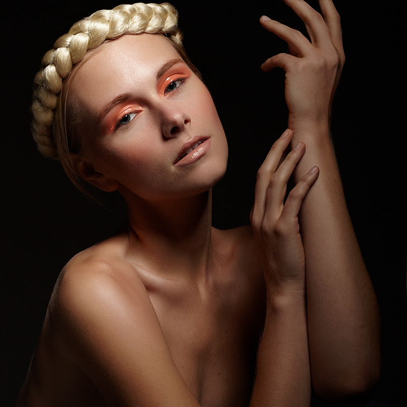 Female model photo shoot of KimGray    by Luis Aragon in Studio 400