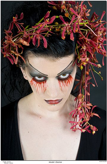 Female model photo shoot of Fraulein Schwarz, makeup by Cynthia Veenman
