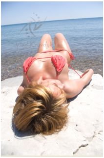 Female model photo shoot of Claire Arleen in Illinois beach state park