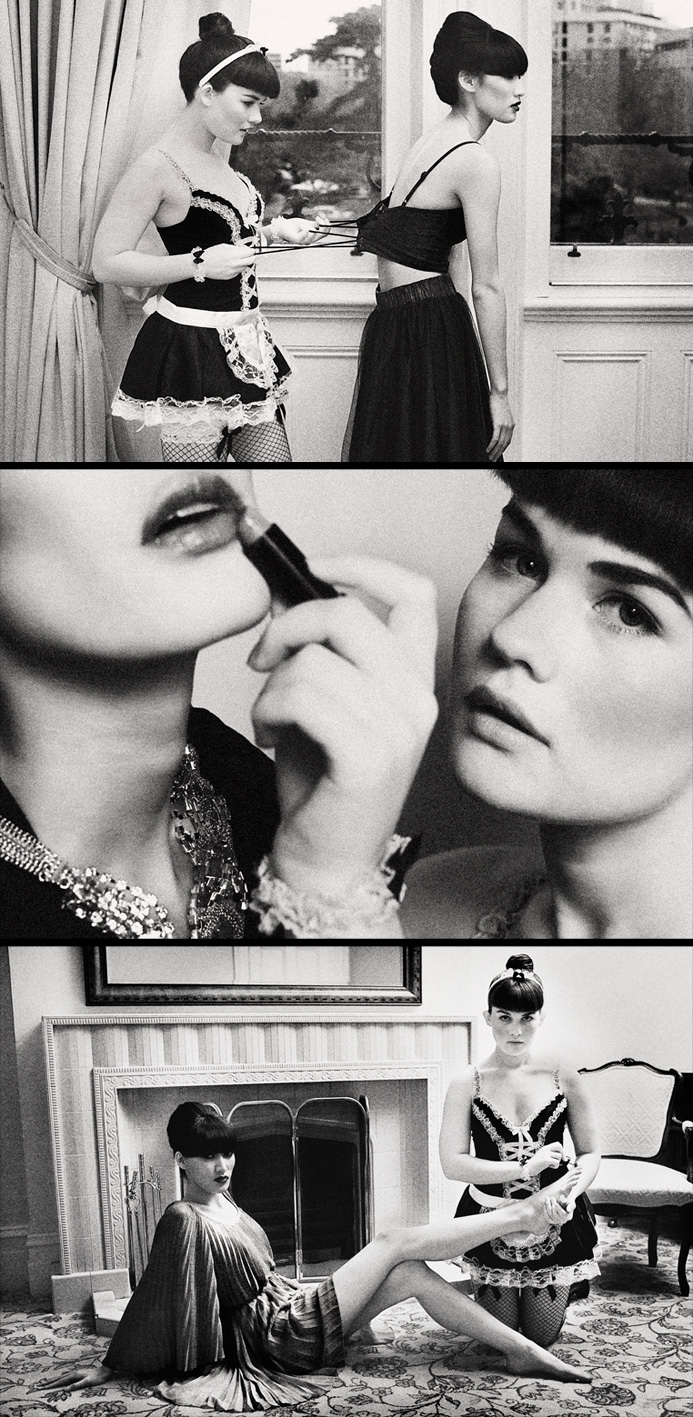 Female model photo shoot of Anna Nguyen_ and CecilyAsia by She is Frank, makeup by phoebe goulding