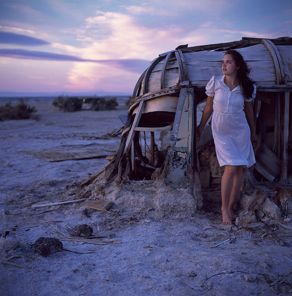 Female model photo shoot of Connor Gustus in Salton Sea, Calif.