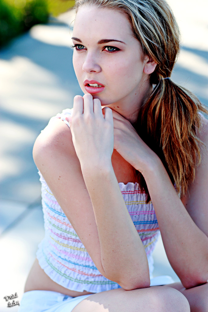 Female model photo shoot of AngelaArnold by David Hickey in San Juan Capistrano, CA, makeup by Lauren Breedon