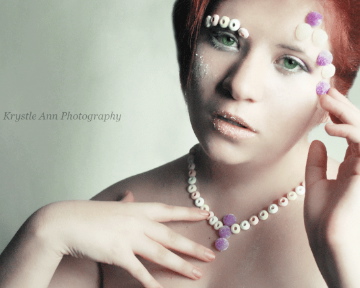 Female model photo shoot of Evelyn Slade by Krystle Ann Photography in studio, makeup by Lynnae Lampreda