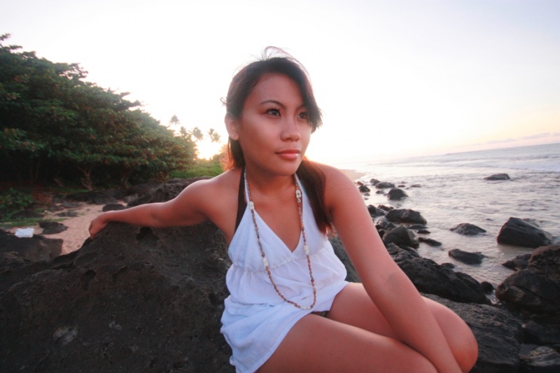 Female model photo shoot of Hannah Chloe in Kauai, Hawaii