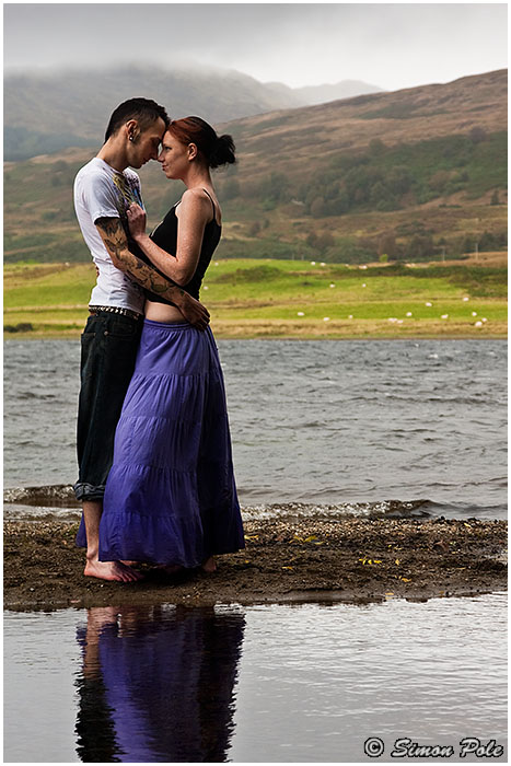 Male and Female model photo shoot of PeacefulAnarchy and Chrissie-Red by Simon_P in Callander
