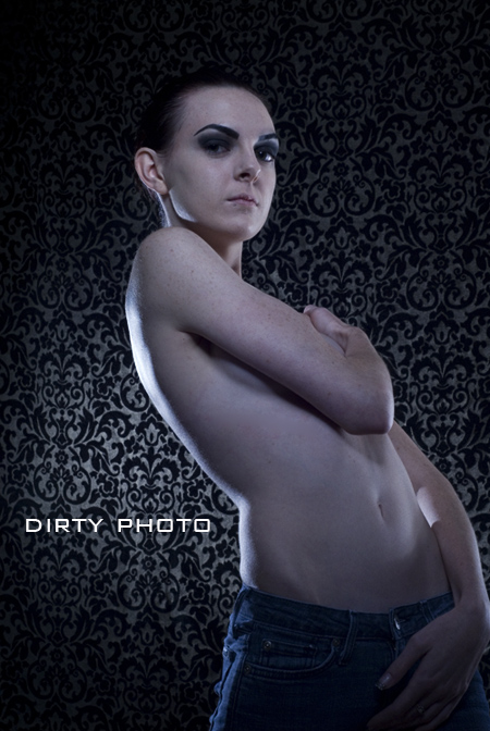 Male model photo shoot of dirty photo in houston, makeup by K E O 