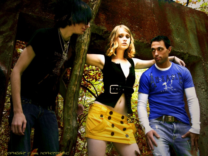 Male and Female model photo shoot of Malicious Mike, Mrs Foxy and David J Crago by 1st Sense Photography in Old Mill