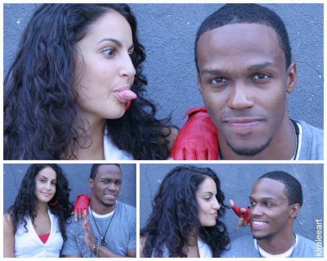 Female and Male model photo shoot of kiraleeart and King Luie in hollywood