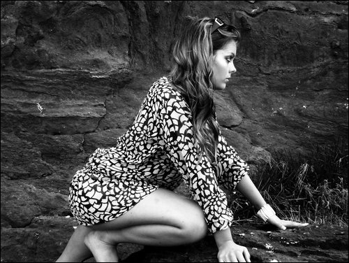 Female model photo shoot of Rhiannon Morrell in  England Old Hunstanton Beach