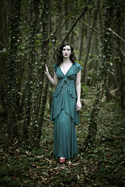 Female model photo shoot of Fleur de Guerre by Toby Key