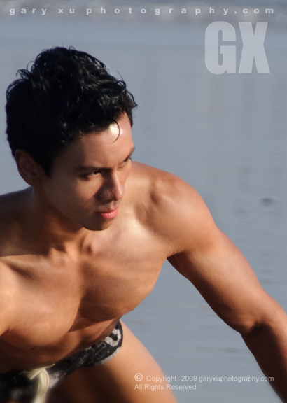Male model photo shoot of Mark Alfred by Gary Xu Photography in Venice, CA.