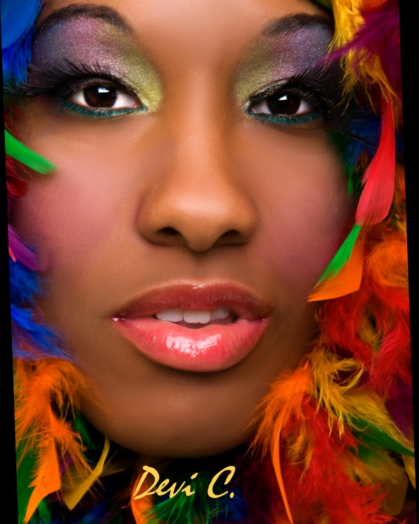 Female model photo shoot of Devi C by WmBirch in Akron, makeup by Rock La Chic MUA