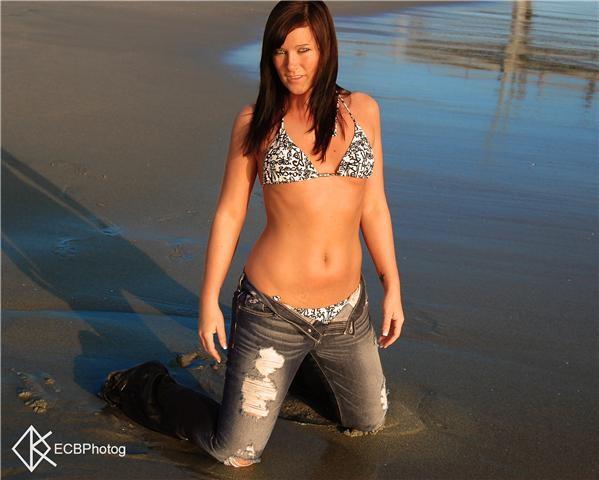 Female model photo shoot of Heather Kempton in Huntington Beach, CA