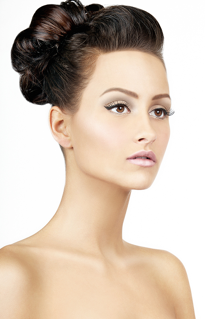 Female model photo shoot of Seline Chauntel by Barry Druxman, makeup by Lee Davidson