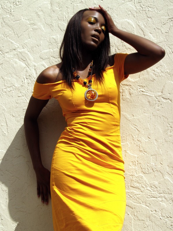 Female model photo shoot of Tracie in Miami  in Fort Lauderdale, Florida, clothing designed by The Adeyemo Collection