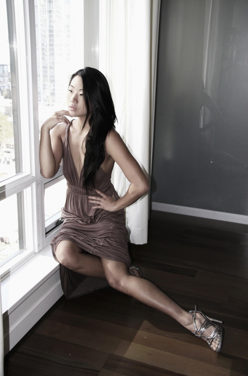 Female model photo shoot of Adriana Han in The Domus Vancouver
