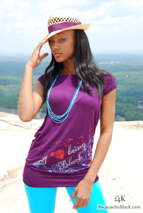 Male and Female model photo shoot of 24KPhotography and Trishanna in Stone Mountain Georgia, clothing designed by I Love Being Black