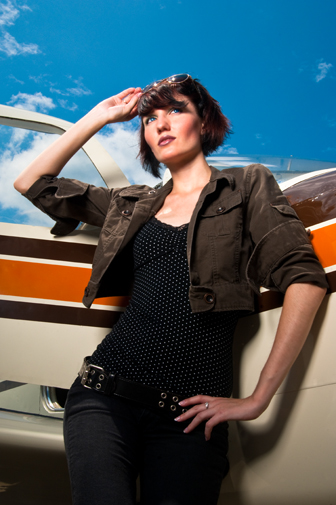 Male and Female model photo shoot of Kurt Mahan Photography and Shira Andronaco in Grosse Ile Airport