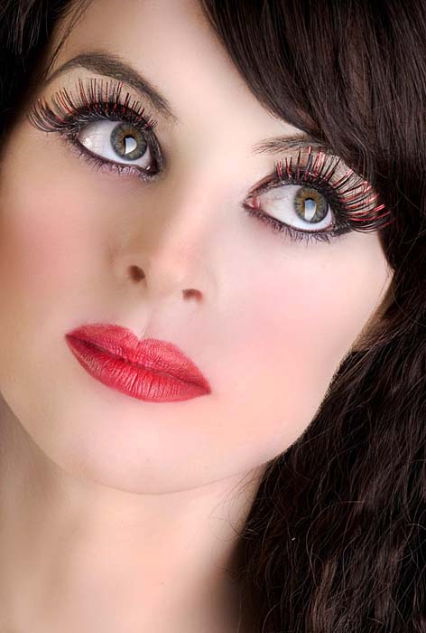 Female model photo shoot of Lolo Ray by vismaya, makeup by Debbie Taaffe