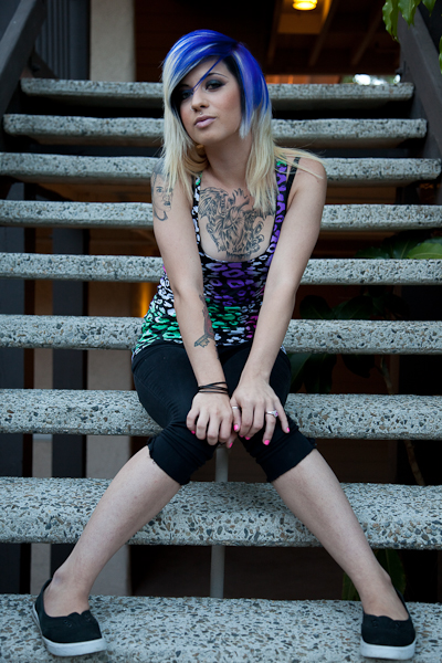 Female model photo shoot of Britty_Lee by Sawaan Gundy Studio, hair styled by angela aglio