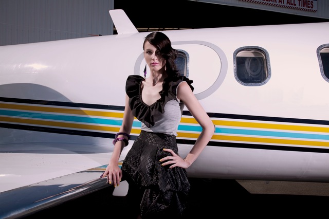 Female model photo shoot of IndigoJoker and Holly Rodman by Nellypro in Gold Coast Airport (Private lear-jet hanger) 
