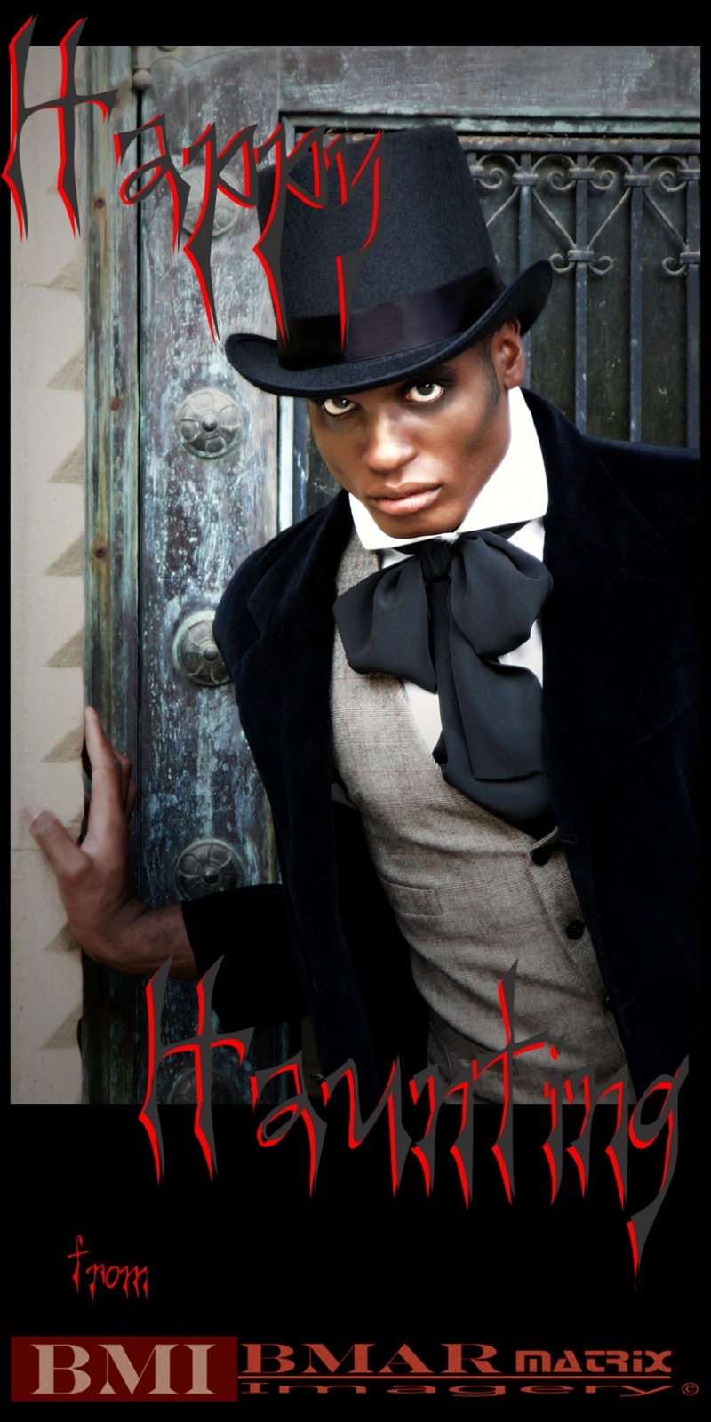 Male model photo shoot of Bmar Matrix Imagery and Emeke Anazia in Crypt, makeup by MARK THE STARRMAN