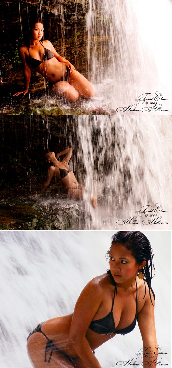 Female model photo shoot of Miss Anh by Todd Edson in Willow River State Park, WI.