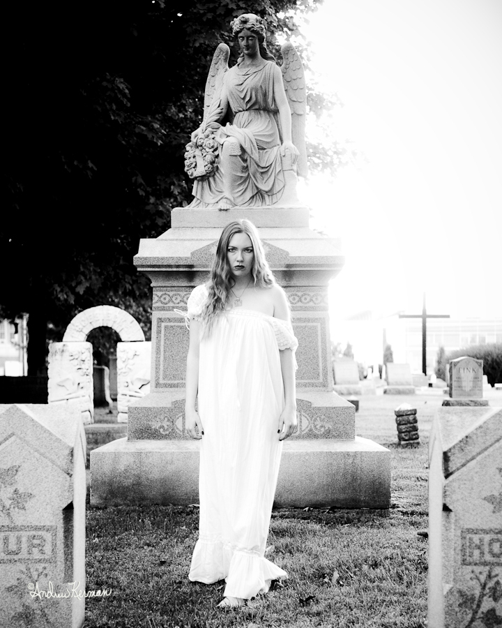 Male model photo shoot of Andrew D Kerman in Cemetery in St. Louis