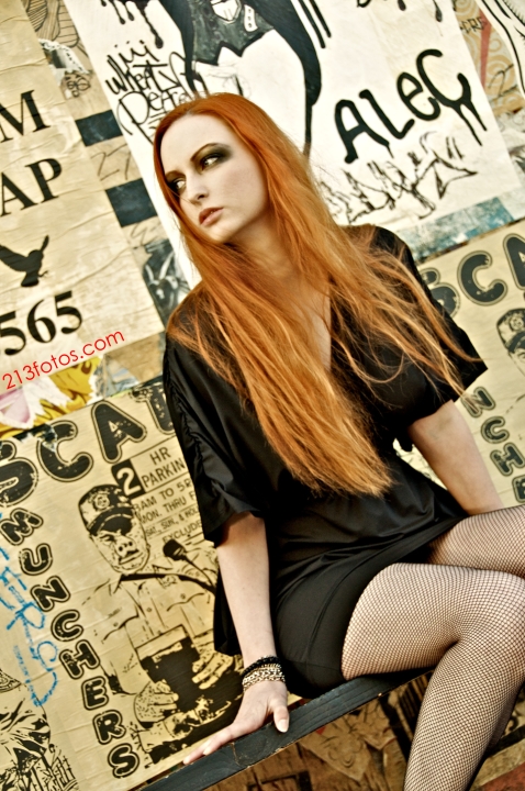Female model photo shoot of Amber Nicol by 213fotos in Los Angeles, makeup by K  J