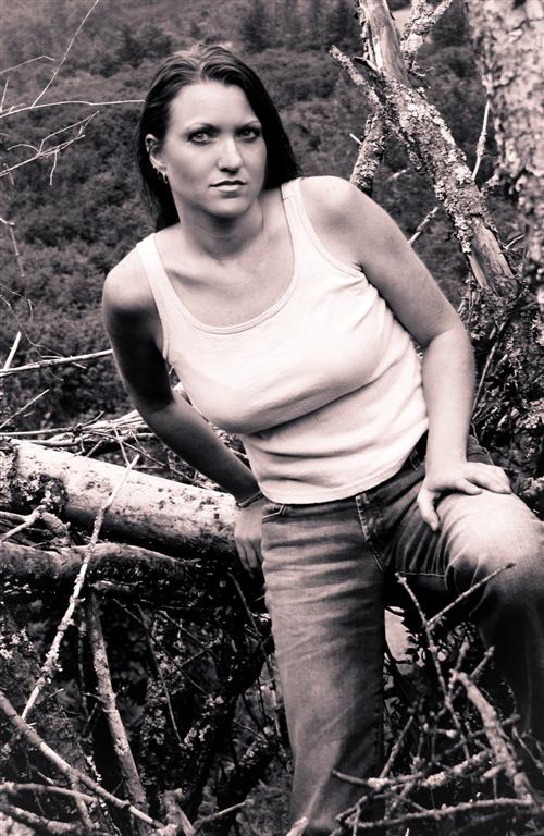 Female model photo shoot of Alaskan Aries