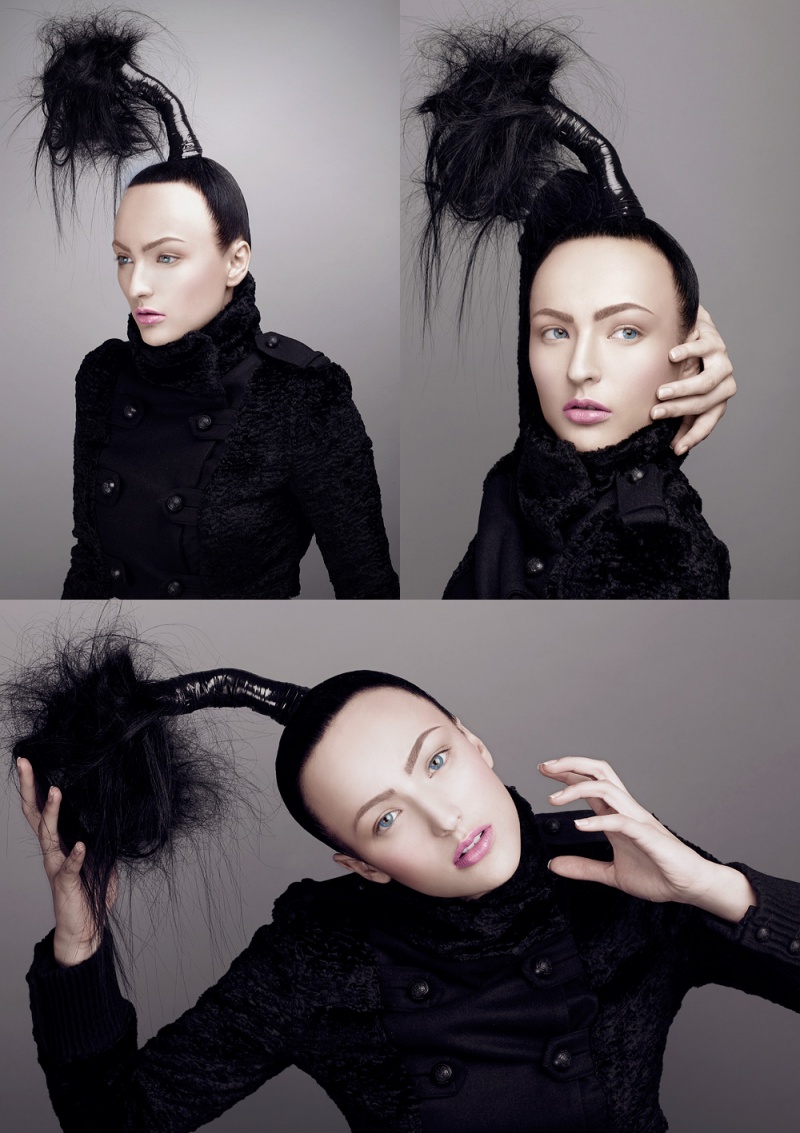 Female model photo shoot of Anya -B- by Ivan Monge in West VIllage, hair styled by kahlil oliver, makeup by N V C B