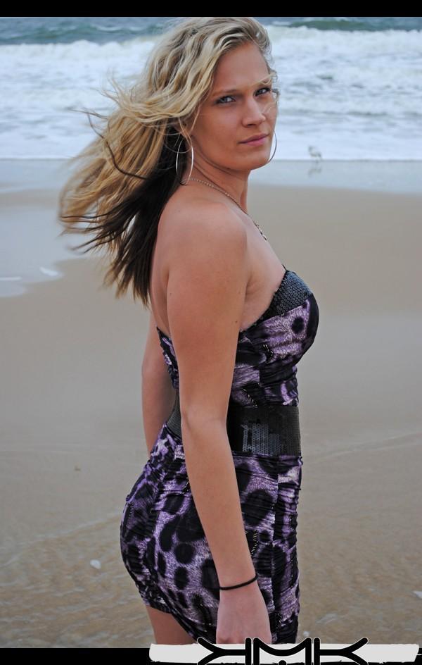 Female model photo shoot of Justine B in Ocean City Maryland Beach
