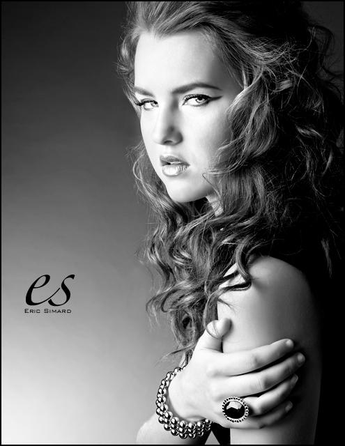 Female model photo shoot of Jenna Sweet by Eric Simard, hair styled by Jesse Popoff, makeup by Nicole Sweezey