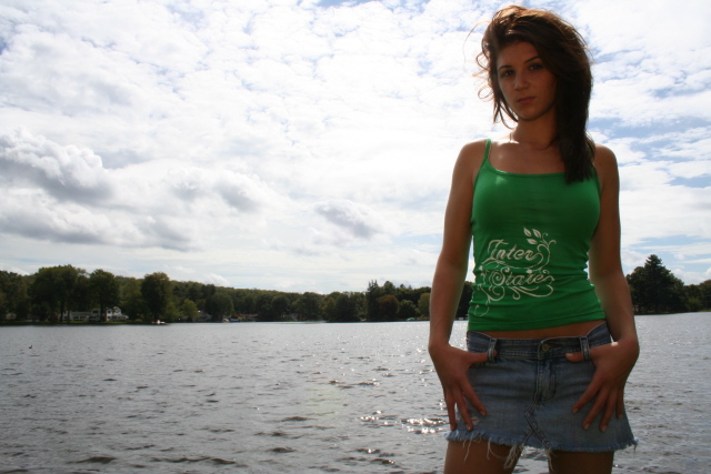 Female model photo shoot of Nic0le D by Sean Gillis in Lake House 9 '09