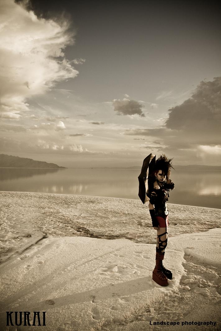 Female model photo shoot of Vicious Kurai by Landscape Portraits in far far away in the land of Salt